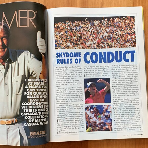 Toronto Blue Jays Vintage 1990 Scorebook Magazine Special Edition September 17 - Picture 10 of 13